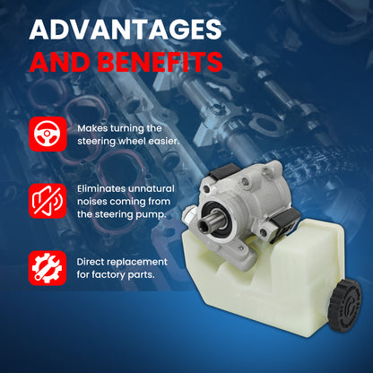 MOCA Power Steering Pump Fit for 2002-2006 Jeep Liberty 3.7L