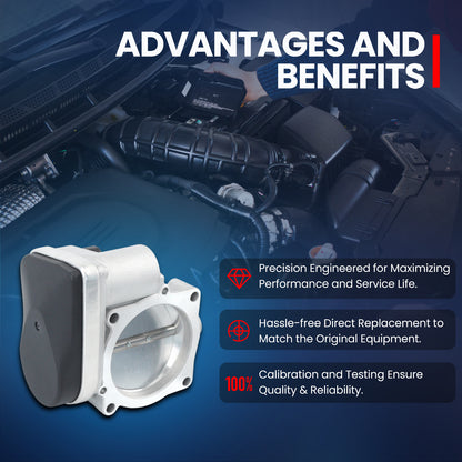 MOCA Throttle Body for 2005-2012 Chrysler 300 5.7L & 2006-2012 Dodge Charger 5.7L & 05-12 Jeep Grand Cherokee 5.7L