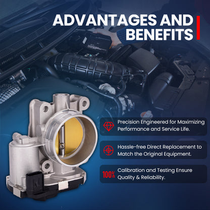 Cuerpo del acelerador MOCA compatible con Buick Regal 2.0L 2014-2017 y Cadillac ATS 2.0L 2013-2019 y Cadillac CTS 2.0L 2014-2019 y Chevrolet Malibu 2.0L 2013-2022