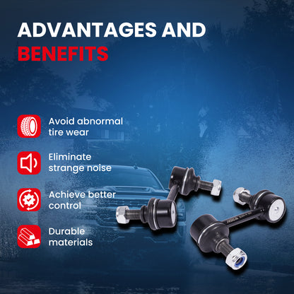 MOCA 2X Front Sway Bar End Links Fit for 1992-1996 Toyota Camry & 1992-1996 Lexus ES300