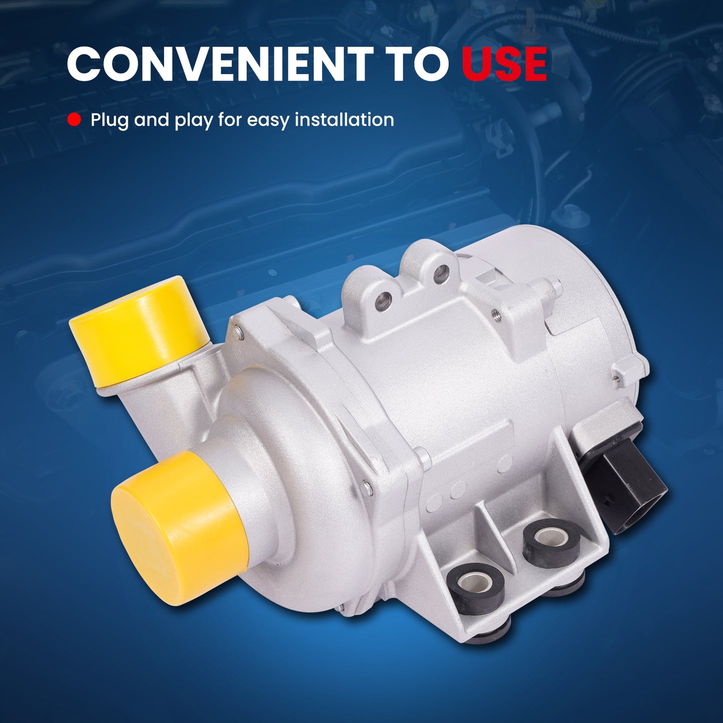 MOCA 115-2260 Electric Engine Water Pump Fit for 2007-2013 BMW 328I 3.0L & 2008-2013 BMW 128I 3.0L & 2009-2013 BMW 328I XDRIVE 3.0L & 2006-2011 BMW Z4 3.0L