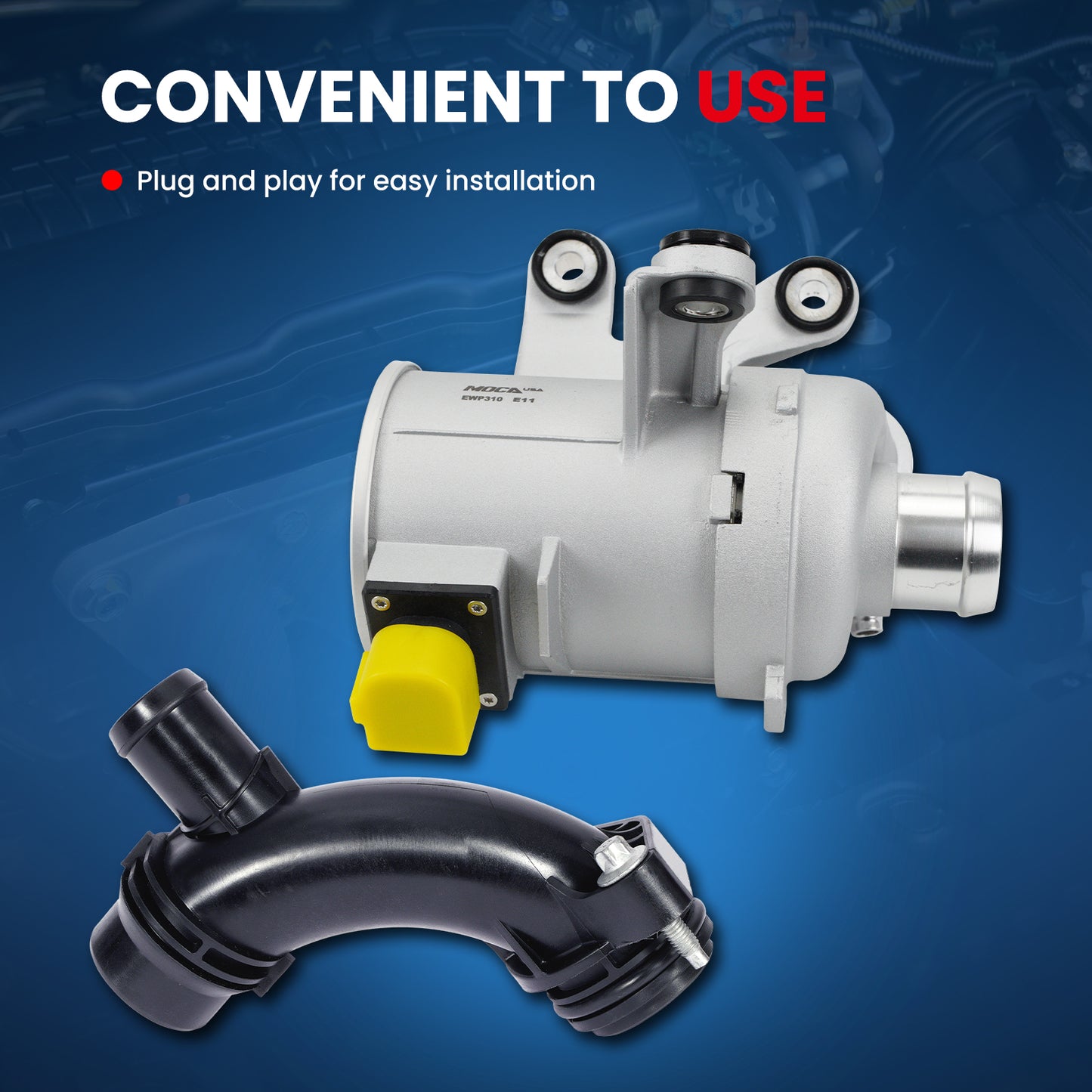 MOCA Electric Engine Water Pump Fit for 2019 Mercedes-Benz GLC350e SLC300 Sprinter 1500 2500 2.0L