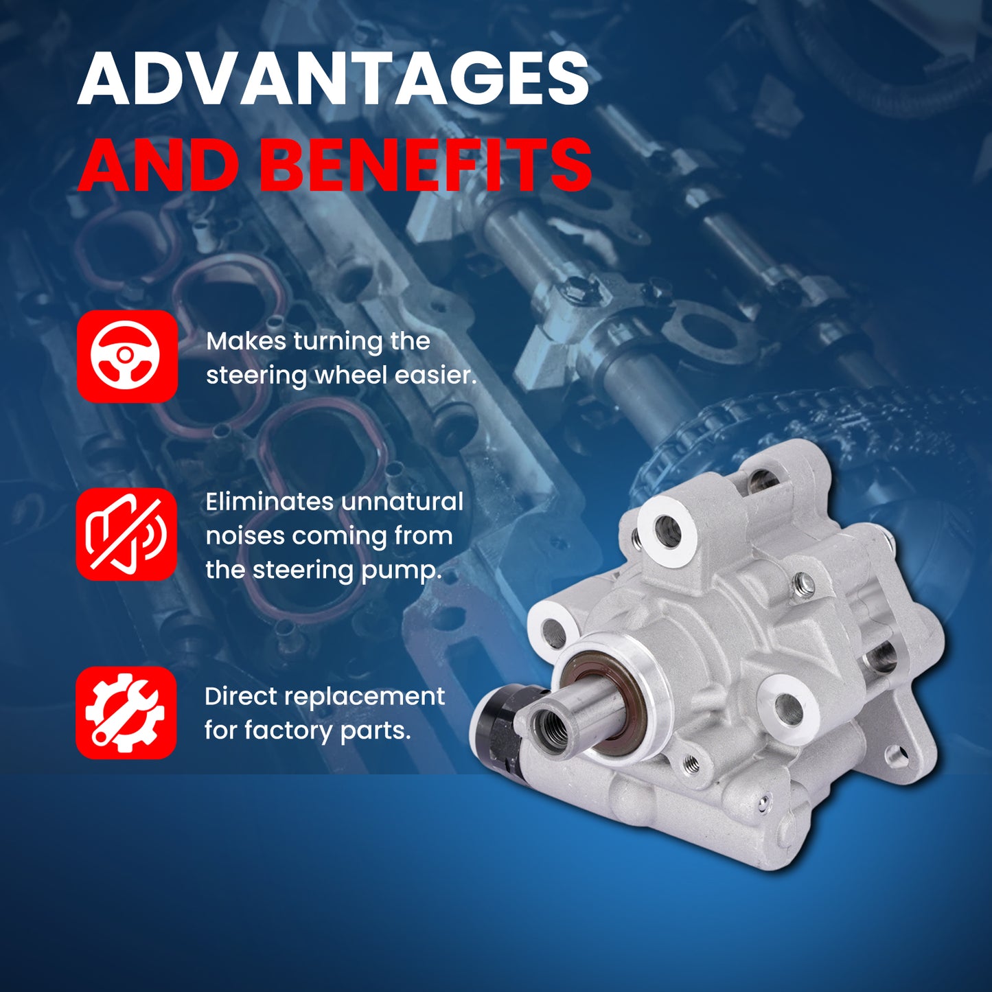 MOCA Power Steering Pump - PSP2201