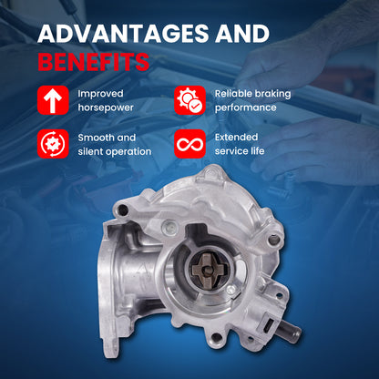 Bomba de vacío de freno MOCA VCP182 compatible con Audi Q3 Quattro 2.0L (2015-2018) y Audi A4 2.0L (2009-2016) y Audi A4 Quattro 2.0L (2010-2016)