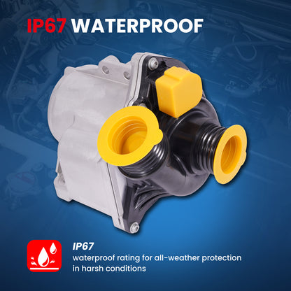 MOCA 115-2270 Electric Engine Water Pump Fit for 2015-2018 BMW X4 3.0L & 2011-2017 BMW X3 3.0L & 2012-2017 BMW 640i 3.0L & 2013-2017 BMW 640i Gran Coupe 3.0L