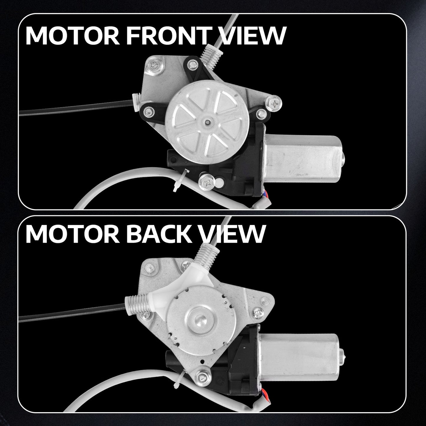 Elevalunas eléctrico delantero derecho MOCA con motor compatible con Honda Pilot 2003-2008