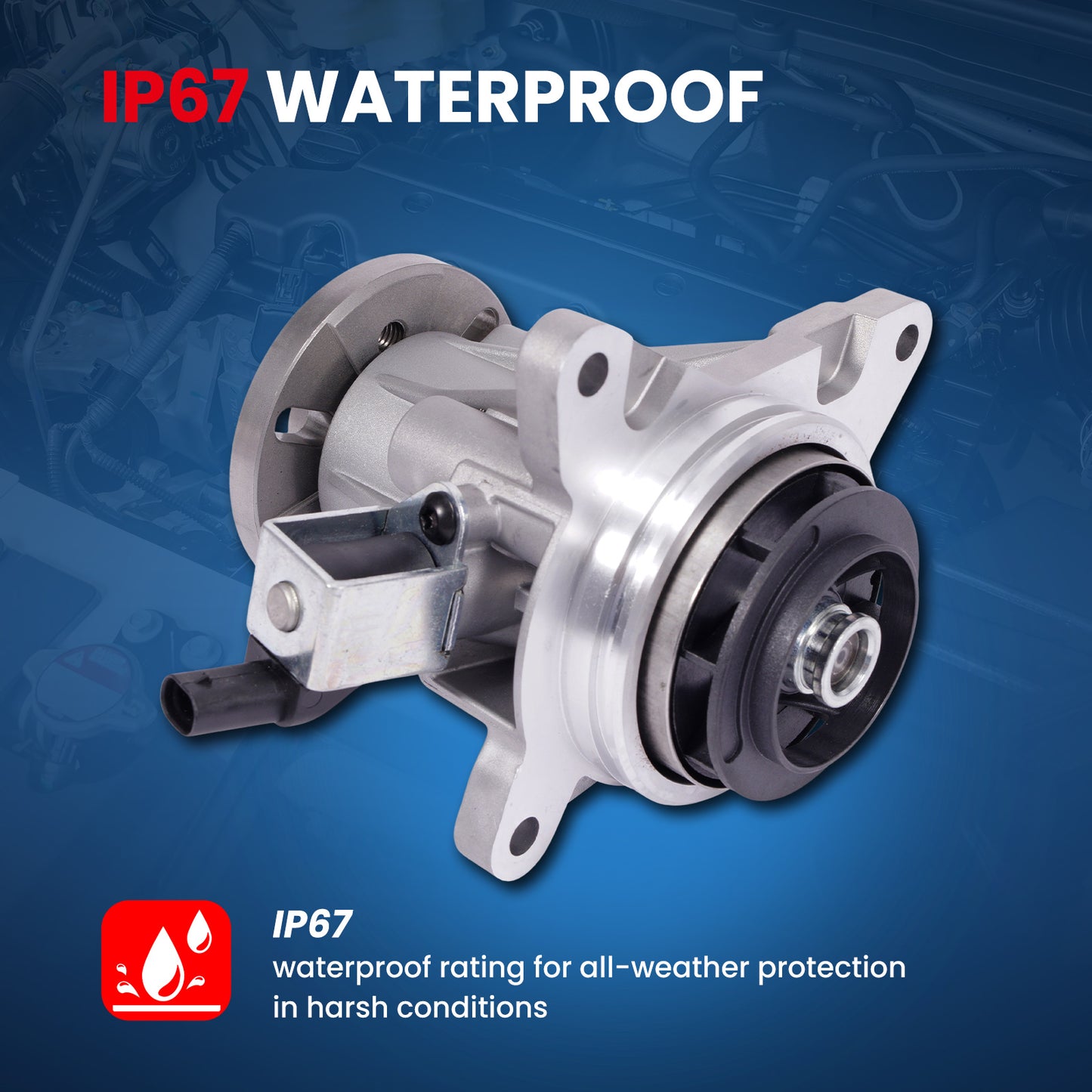Bomba de agua eléctrica MOCA para Land Rover Range Rover 3.0L (2016-2021), Land Rover Range Rover Sport 3.0L (2016-2021) y Land Rover Discovery 3.0L (2017-2020)