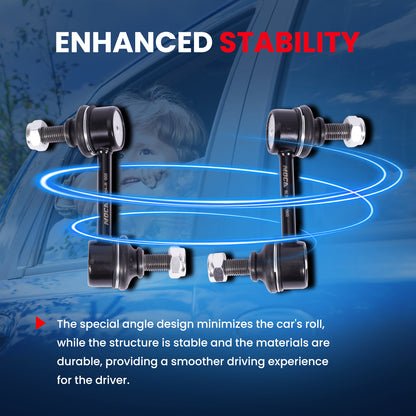 MOCA 2X Front Sway Bar End Links Fit for 1992-1996 Toyota Camry & 1992-1996 Lexus ES300