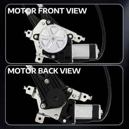 Elevalunas eléctrico delantero izquierdo MOCA con motor compatible con Ford E-150 (2003-2014), Ford E-350 Super Duty (1999-2021) y Ford Econoline Wagon (1999-2002)