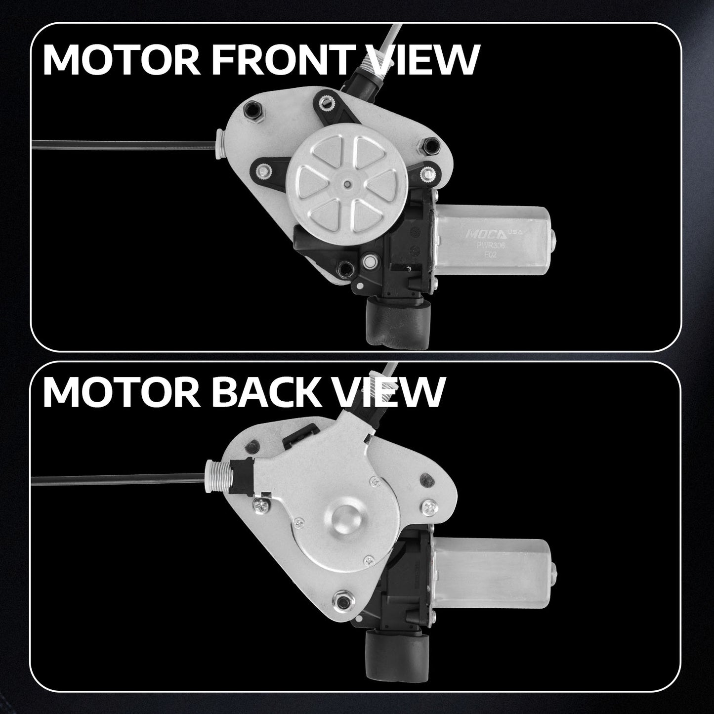 Elevalunas eléctrico delantero izquierdo MOCA con motor compatible con Honda Accord 2003-2007