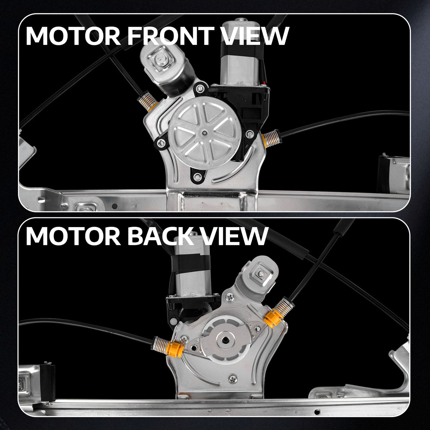 Elevalunas eléctrico delantero derecho MOCA con motor compatible con Ford F-150 2005-2008 y Lincoln Mark LT 2006-2008