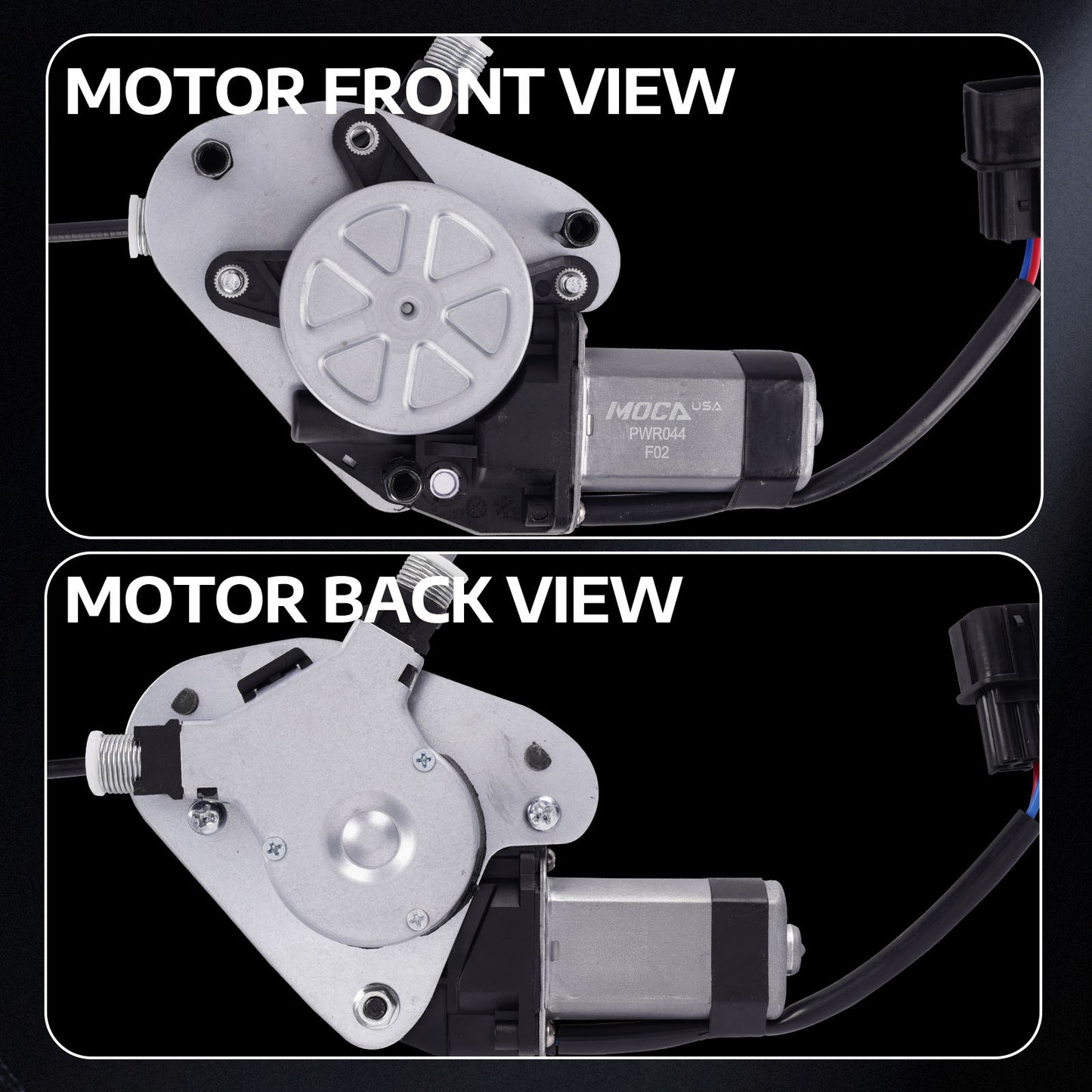 Elevalunas eléctrico trasero izquierdo MOCA con motor compatible con Honda Accord 2003-2007
