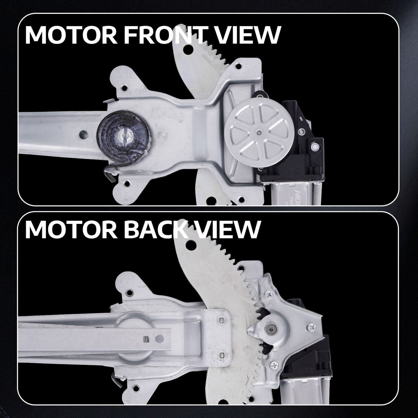 MOCA Front Left Power Window Regulator w/ Motor Fit for 2004-2012 Chevrolet Colorado & 2004-2012 GMC Canyon & 2007-2008 Isuzu i-290 i-370