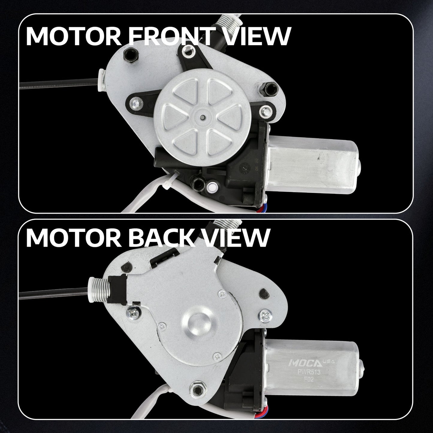 Elevalunas eléctrico delantero derecho MOCA con motor compatible con Jeep Grand Cherokee 2000-2004