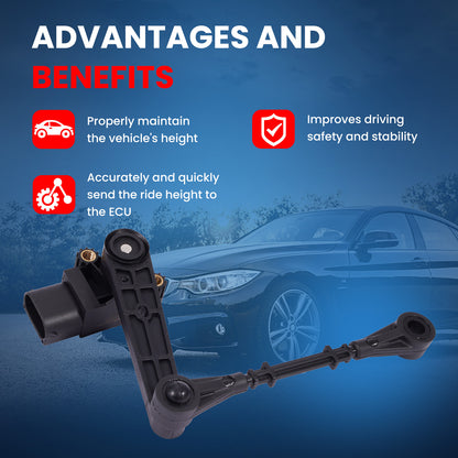 Sensor de altura de nivelación trasera MOCA 927-008 compatible con Land Rover Discovery Sport 2015-2018, Land Rover LR4 2010-2016 y Land Rover Range Rover Sport 2010-2016.
