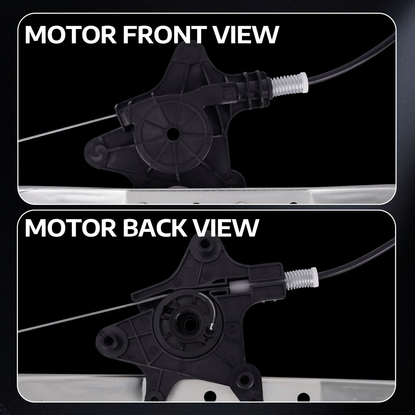 Elevalunas eléctrico delantero derecho MOCA con motor de 6 pines, compatible con Chrysler Town &amp; Country 2008-2016 y Dodge Grand Caravan 2008-2020