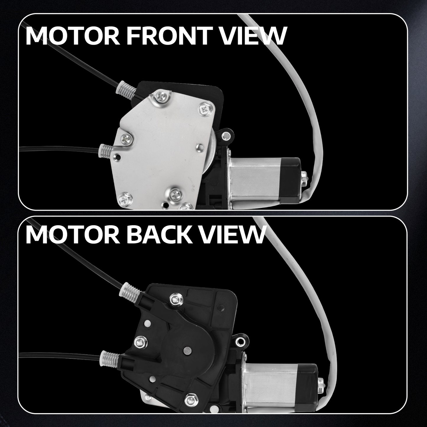 Elevalunas eléctrico delantero derecho MOCA con motor compatible con Dodge Durango 1998-2003 y Dodge Dakota 2000-2004