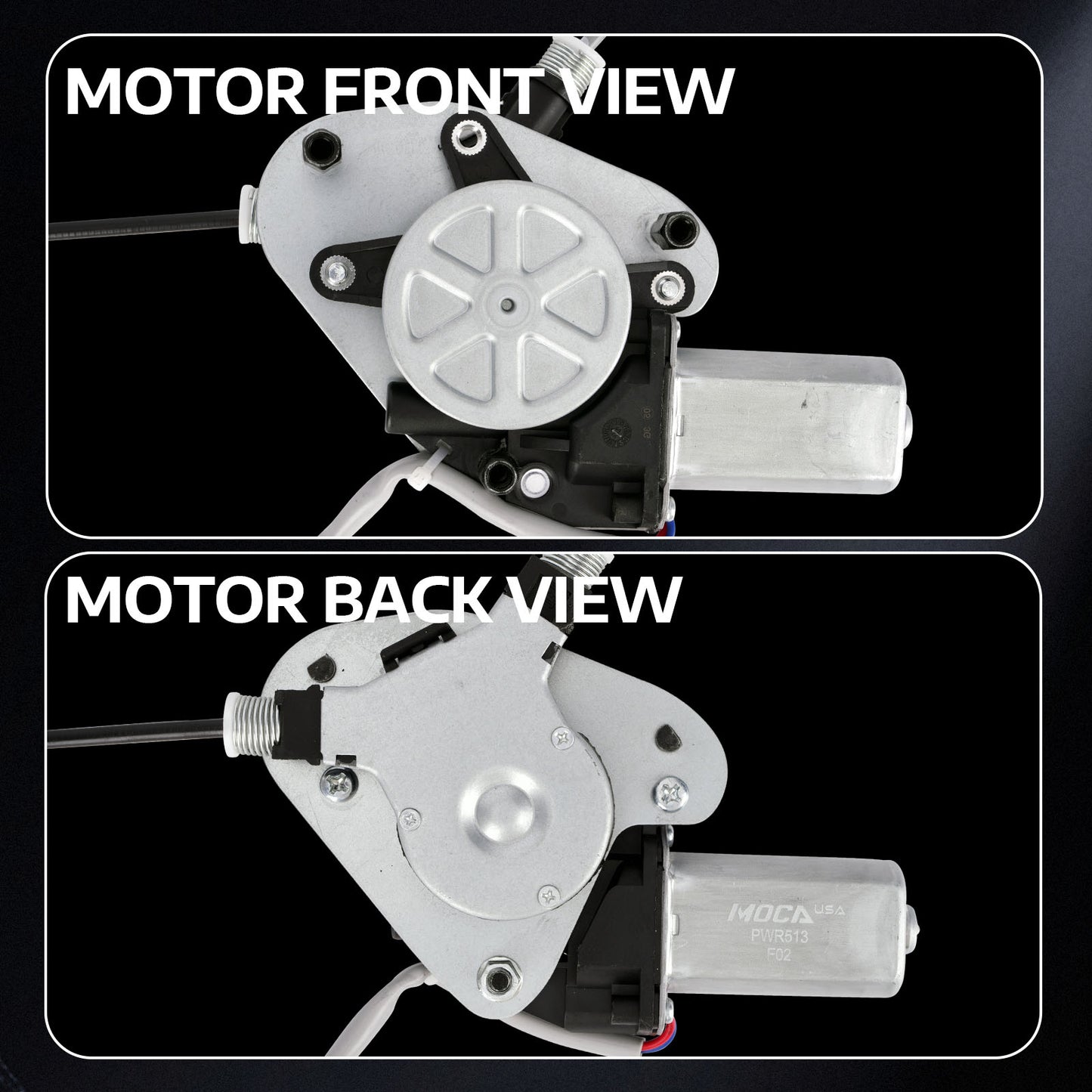 Elevalunas eléctrico trasero derecho MOCA con motor compatible con Honda Pilot 2003-2008