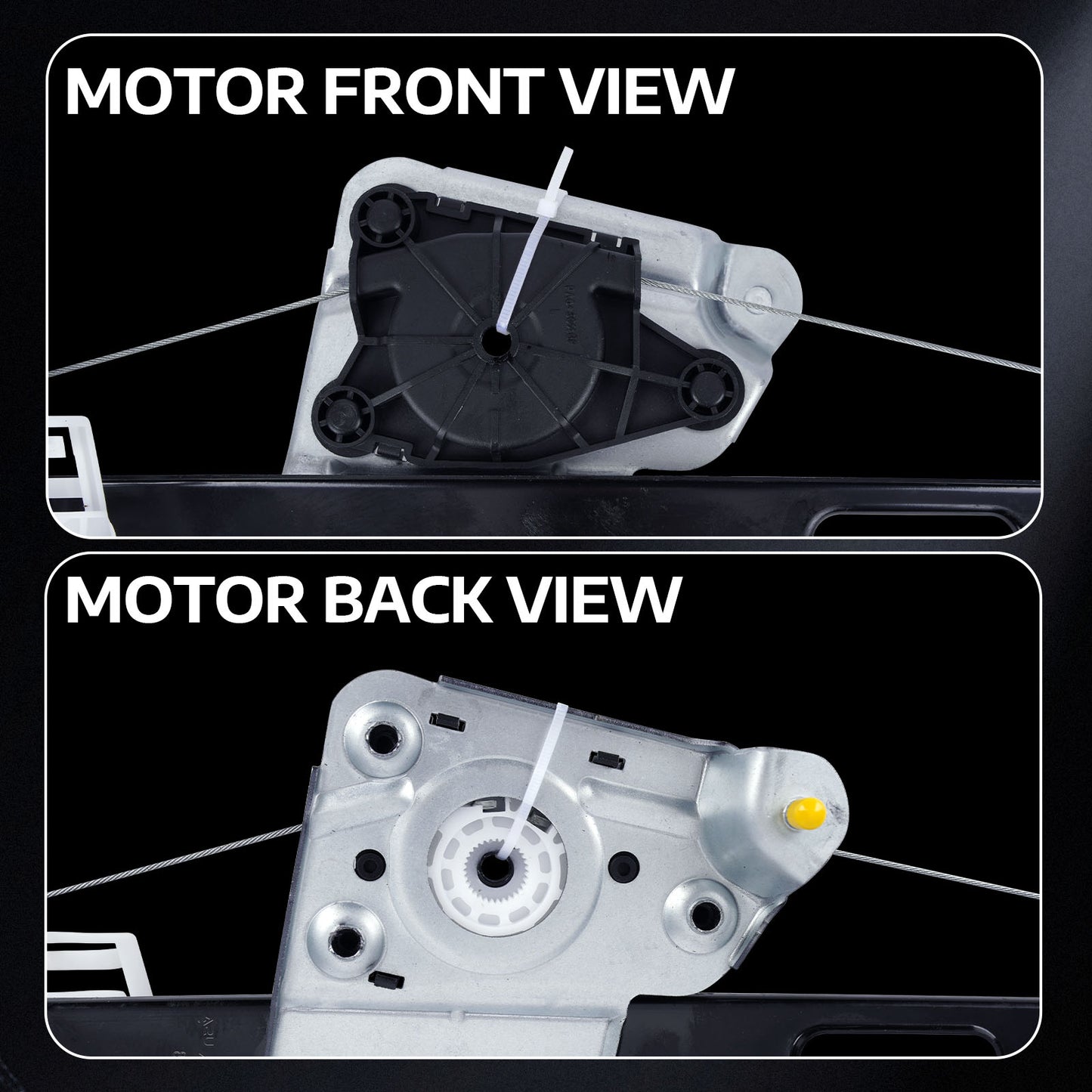 MOCA Rear Left Power Window Regulator Fit for 2006-2011 BMW 323i & 2007-2011 BMW 335i & 2008-2011 BMW M3
