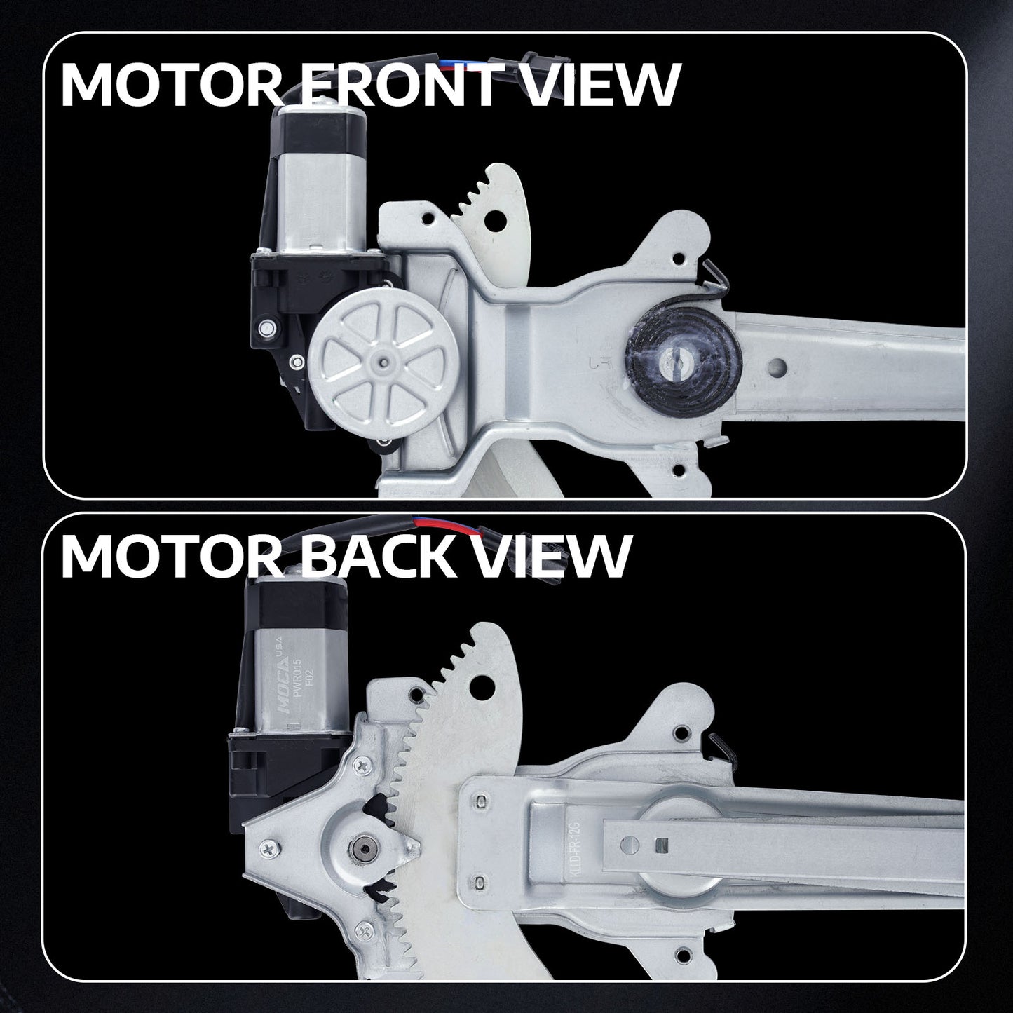 MOCA Front Right Power Window Regulator w/ Motor Fit for 2004-2012 Chevrolet Colorado & 2004-2012 GMC Canyon & 2007-2008 Isuzu i-290 i-370