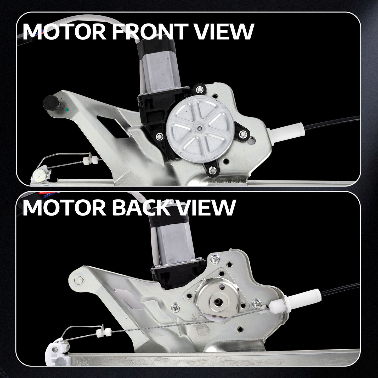 Elevalunas eléctrico delantero derecho MOCA con motor compatible con Buick LeSabre 2000-2005