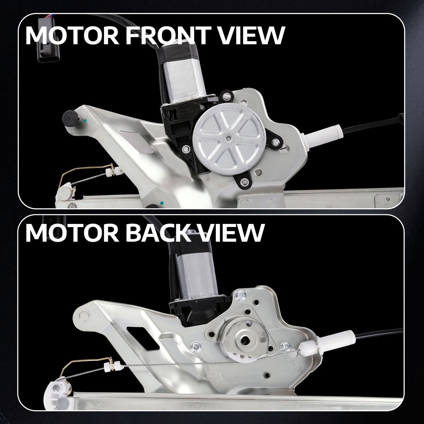 Elevalunas eléctrico delantero izquierdo MOCA con motor compatible con Buick LeSabre 2000-2005