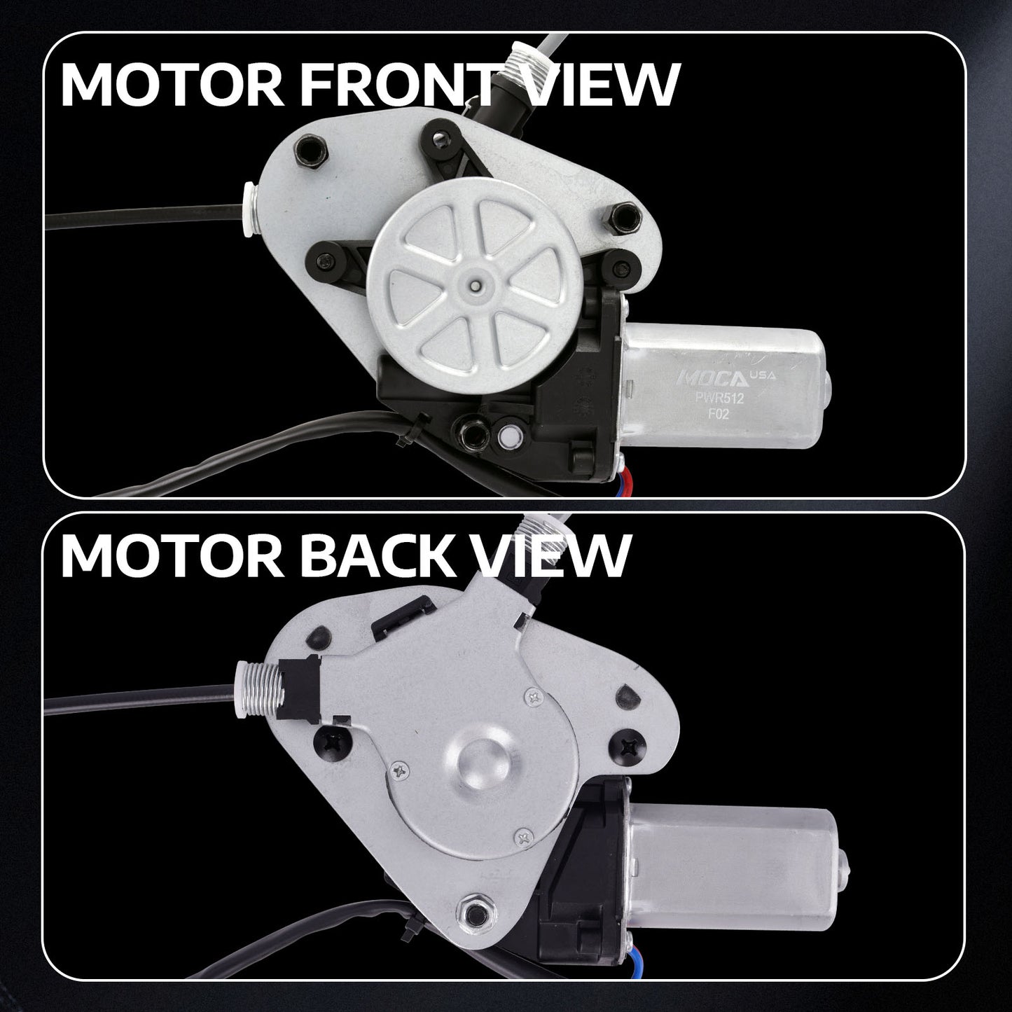 Elevalunas eléctrico trasero izquierdo MOCA con motor compatible con Honda Pilot 2003-2008
