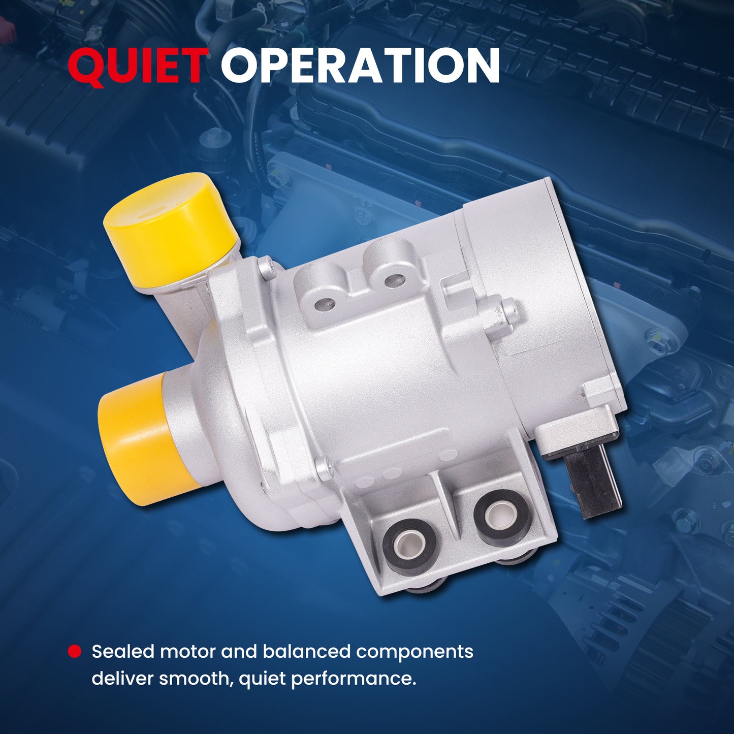 MOCA 115-2260 Electric Engine Water Pump Fit for 2007-2013 BMW 328I 3.0L & 2008-2013 BMW 128I 3.0L & 2009-2013 BMW 328I XDRIVE 3.0L & 2006-2011 BMW Z4 3.0L