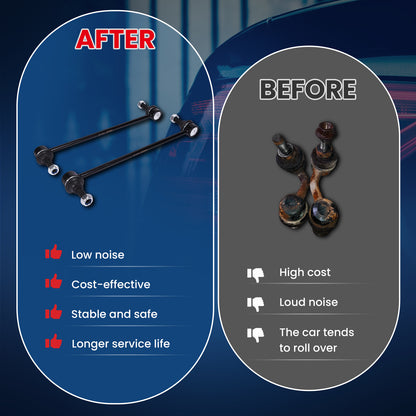 MOCA 2x Front Stabilizer Sway Bar End Links Fit for 2012-2017 Buick Verano & 2011-2015 Chevrolet Cruze Volt