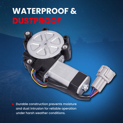 Motor de elevalunas eléctrico delantero derecho MOCA compatible con Nissan Armada 2005-2015, Nissan TITAN 2004-2015 e INFINITI QX56 2004-2013