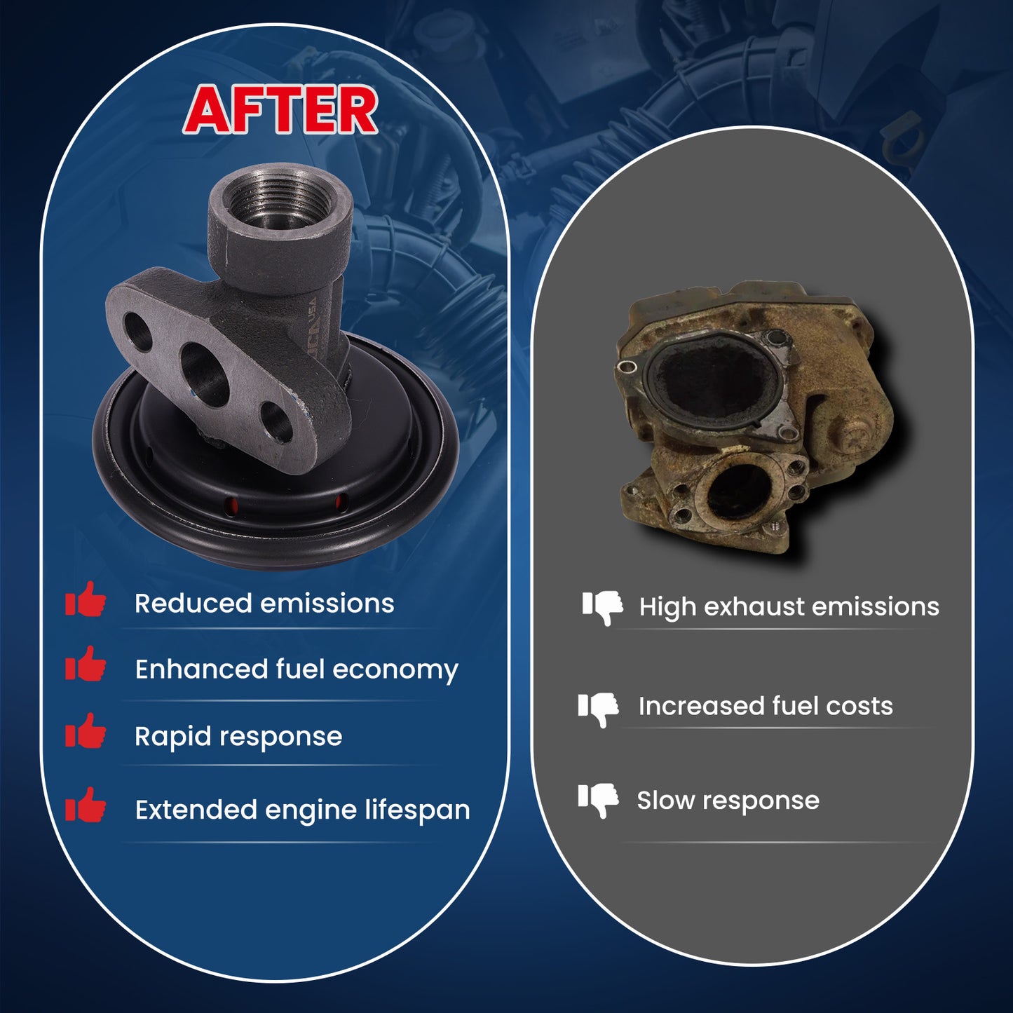 Válvula EGR MOCA EGV671 compatible con Ford Ranger 3.0L 1998-2003 y Mazda B3000 3.0L 1998-2003