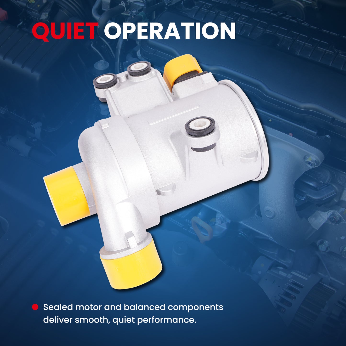 MOCA 11518635090 Electric Engine Water Pump Fit for 2015-2019 BMW X6 3.0L & 2015-2019 BMW 640i xDrive Gran Coupe 3.0L & 2013-2017 BMW 535i xDrive GT 3.0L