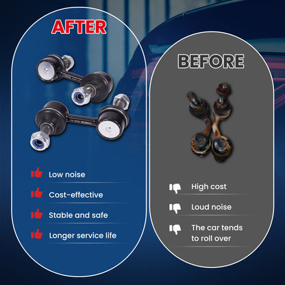 MOCA 2Pcs Front Sway Bar Link Kit Fit for 2003-2013 Subaru Forester 2.5L & 2008-2011 Subaru Impreza 2.0L & 05-09 Subaru Outback 3.0L