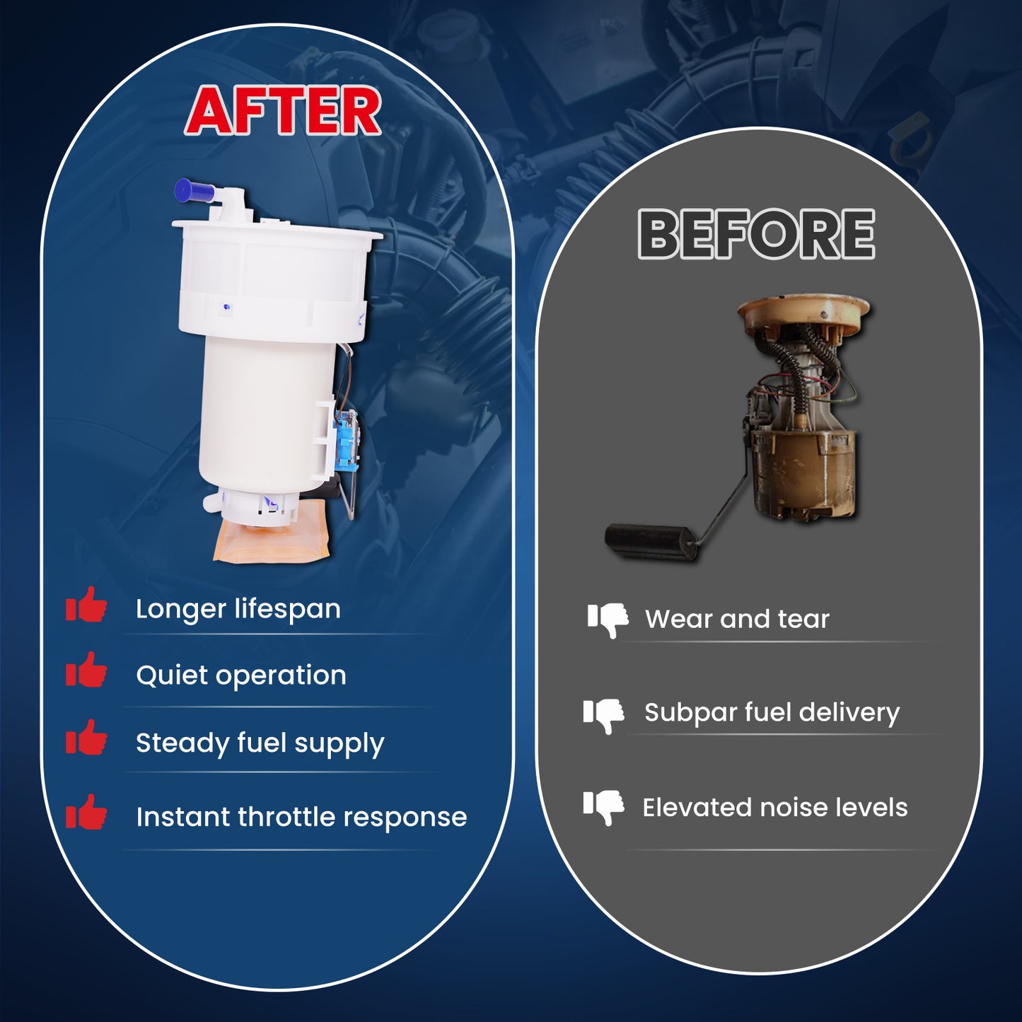 MOCA E8730M Fuel Pump Module Assembly for 2006-2011 Hyundai Accent 1.6L & 2006-2011 Kia Rio Rio5 1.6L & 2006-2010 Dodge Attitude 1.6L