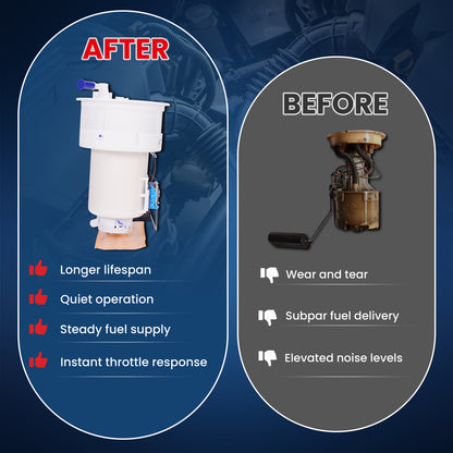 MOCA E8730M Fuel Pump Module Assembly for 2006-2011 Hyundai Accent 1.6L & 2006-2011 Kia Rio Rio5 1.6L & 2006-2010 Dodge Attitude 1.6L