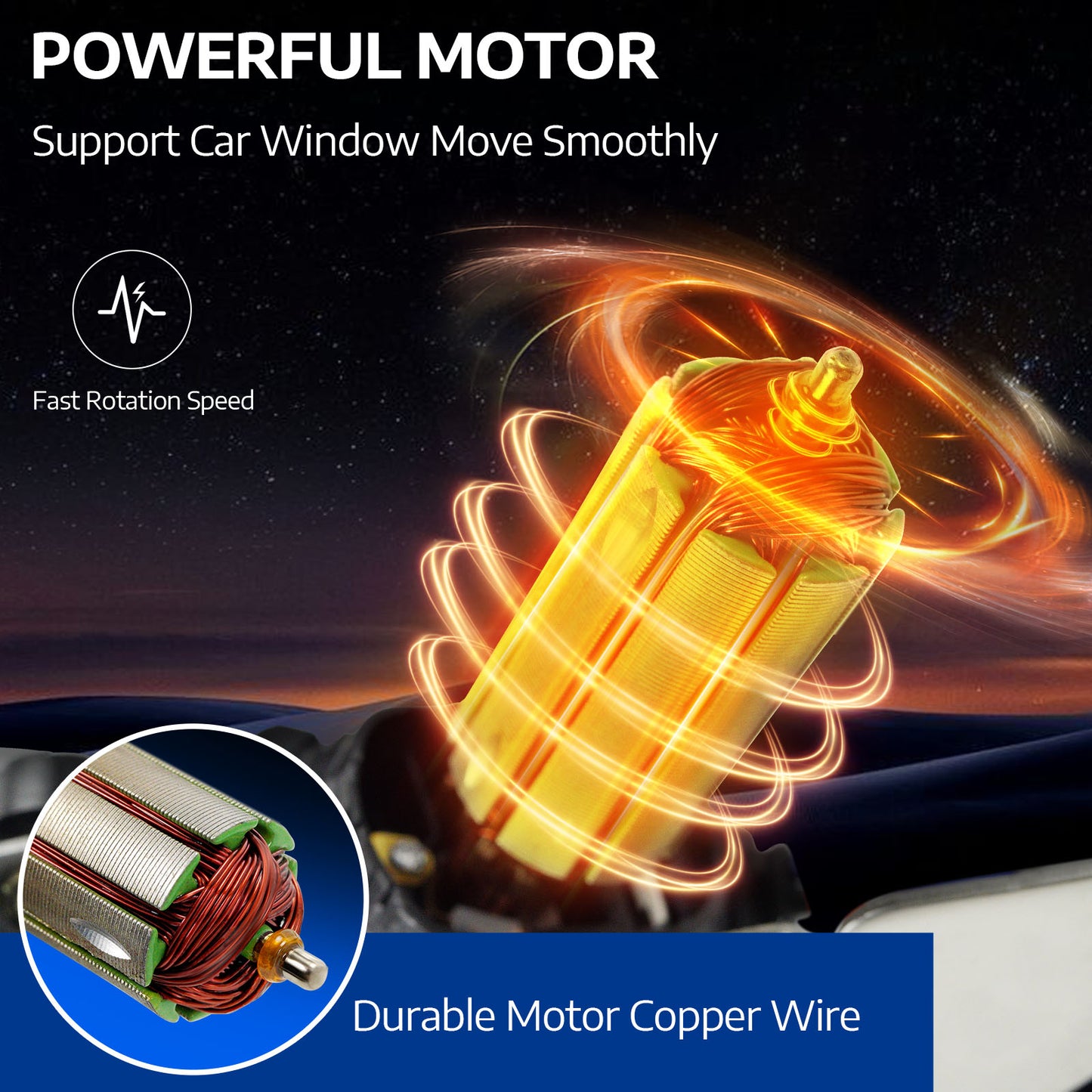 Front Left Power Window Regulator W/ Motor for 05-21 Nissan 09-10 Suzuki 741-348