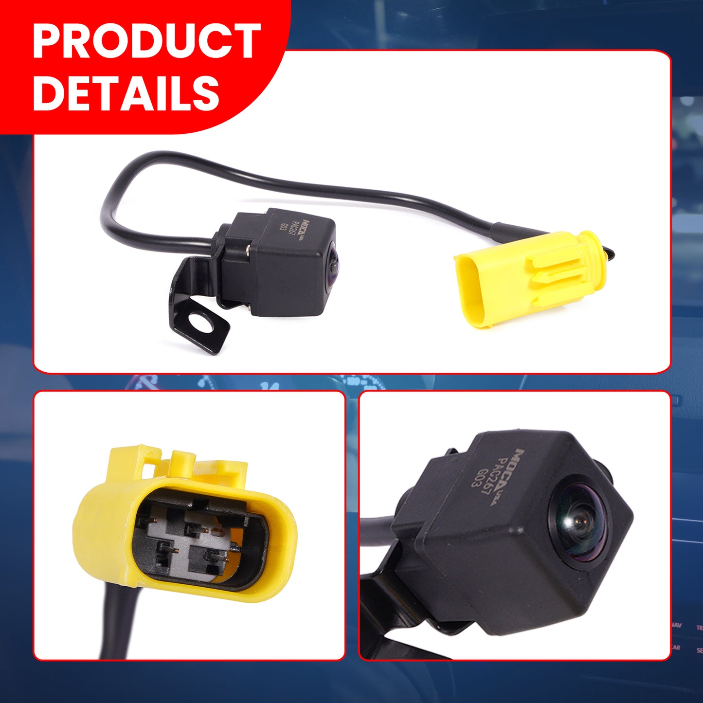 MOCA 592-267 Rear Park Assist Camera Fit for 2011-2013 Kia Sorento 2.4L 3.5L & 2009 Kia Sorento 3.3L 3.8L