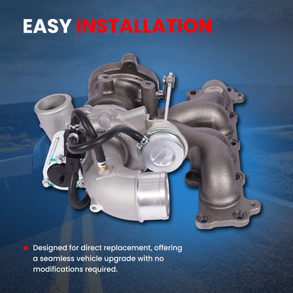 Turbocompresor MOCA K03 compatible con Jaguar XE 2.0L 2017-2018 y Jaguar XF 2.0L 2013-2015 y Land Rover LR2 2.0L 2013-2015 (solo gasolina)