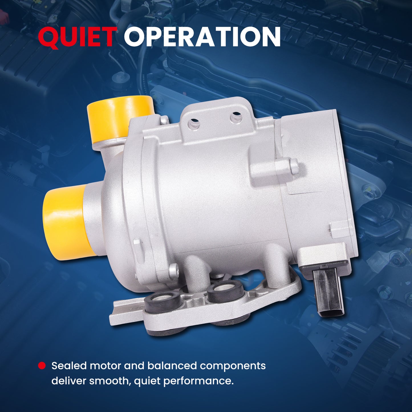 MOCA 115-2300 Electric Engine Water Pump Fit for 2011-2012 BMW X3 3.0L & 2011 BMW 528I 3.0L