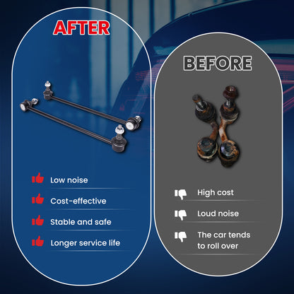 MOCA 13.82" 2x Front Stabilizer Sway Bars End Links Fit for 2011-2012 Hyundai Sonata & Kia Optima