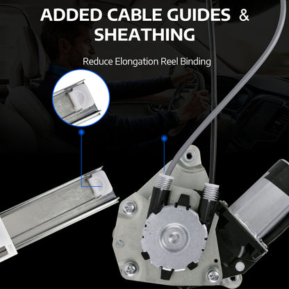 Elevalunas eléctrico trasero derecho MOCA con motor compatible con Jeep Liberty 2002-2007