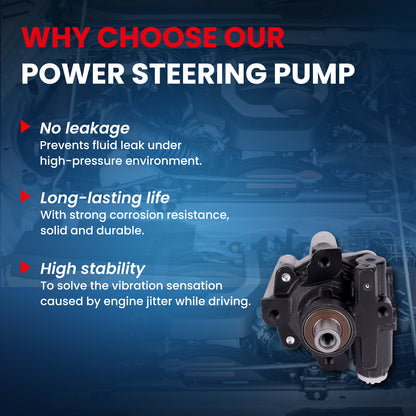 MOCA Power Steering Pump Fit for 2001-2002 Chrysler Neon 2.0L & 2001-2005 Dodge Neon 2.0L & 2003-2005 Dodge SX 2.0 2.0L