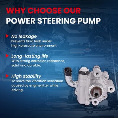 MOCA Power Steering Pump Fit for 2005-2010 Chrysler 300 2.7L 3.5L & 2006-2010 Dodge Charger 2.7L 3.5L & 2005-2008 Dodge Magnum 2.7L 3.5L