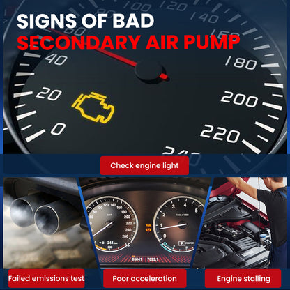 MOCA 176100C010 Secondary Air Injection Pump Fit for 2005-2007 Lexus LX470 4.7L & 2005-2009 Toyota Sequoia 4.7L & 2005-2015 Toyota Tacoma 2.7L