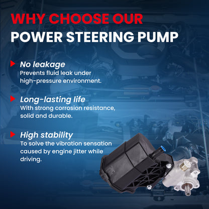 MOCA Power Steering Pump Fit for 2003-2007 Dodge Ram 2500 3500 4000