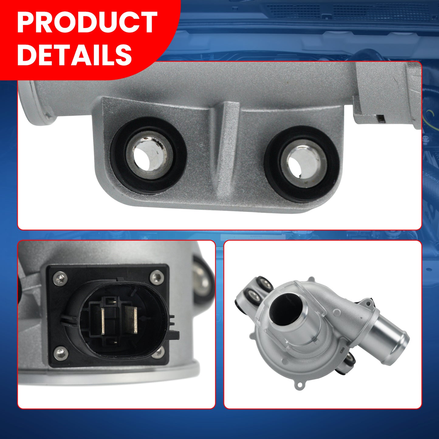 MOCA Electric Engine Water Pump Fit for 2013-2018 Ford C-Max 2.0L & 2014-2020 Ford Fusion 2.0L & 2013-2020 Lincoln MKZ 2.0L