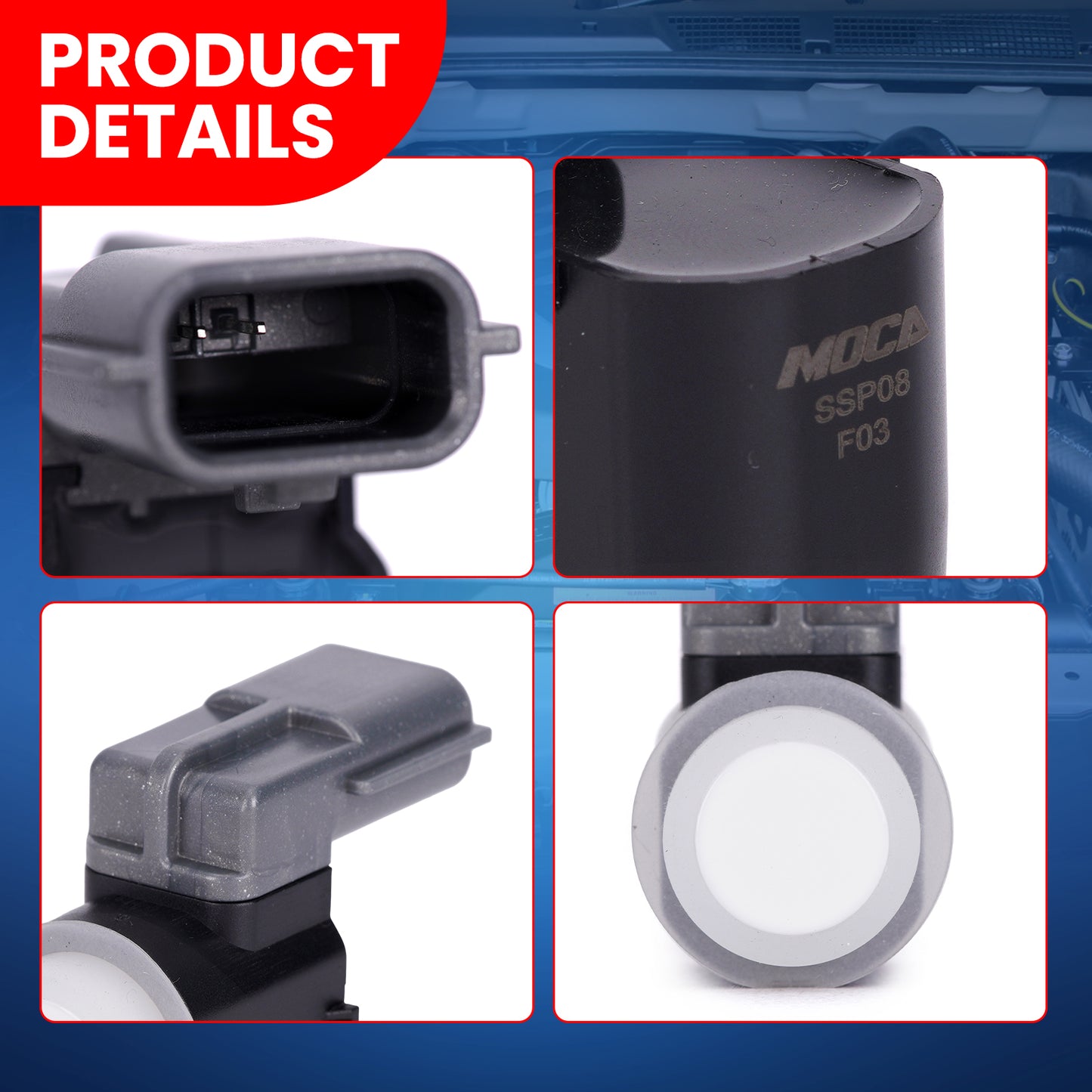 MOCA Parking Aid Sensor Fit for 2018-2024 Infiniti Q50 Q60 & 2016-2024 Infiniti QX60 & 2016-2021 Nissan Titan