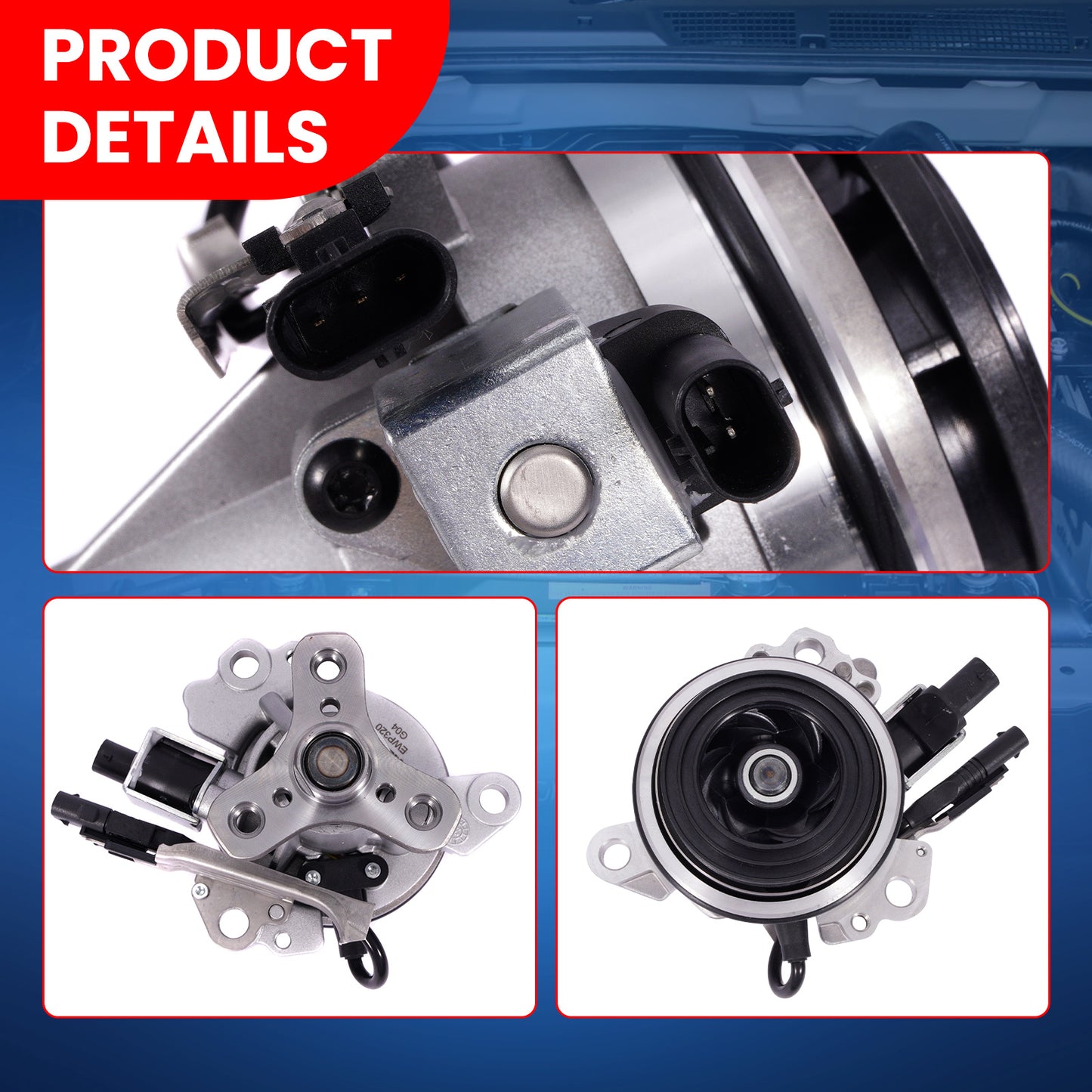 Bomba de agua eléctrica MOCA para Land Rover Range Rover 3.0L (2020-2025), Land Rover Discovery 3.0L (2021-2024) y Land Rover Defender 110 3.0L (2020-2023)