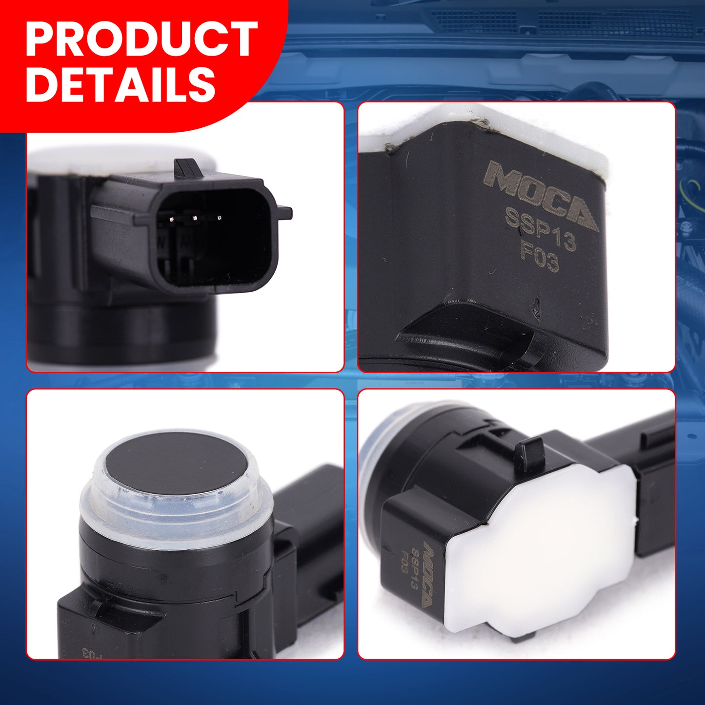 MOCA Parking Aid Sensor Fit for 2017-2020 Buick Encore & 2016-2020 Cadillac CT6 & 2016-2021 Chevrolet Malibu & 2015-2020 GMC Yukon
