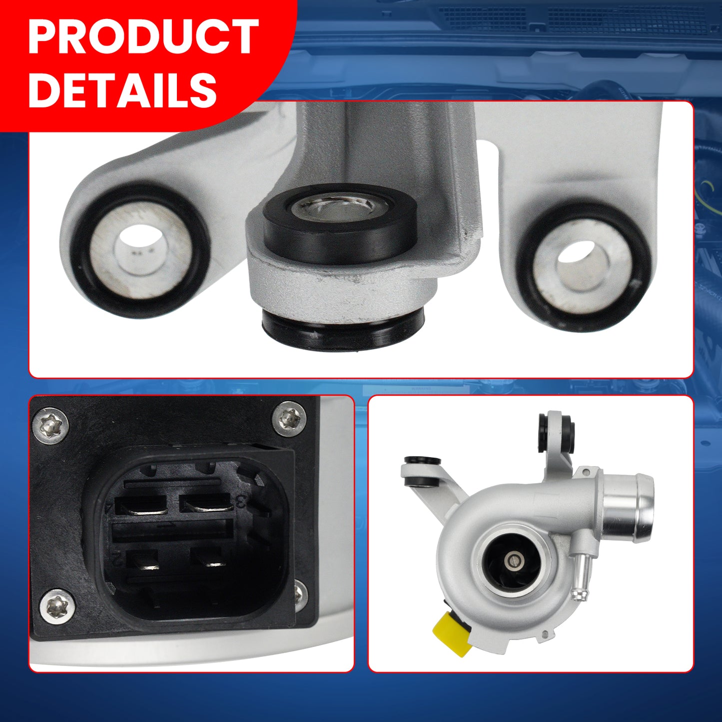 MOCA Electric Engine Water Pump Fit for 2019 Mercedes-Benz GLC350e SLC300 Sprinter 1500 2500 2.0L